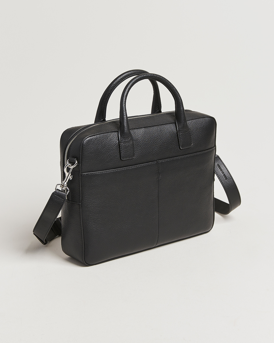 Herr | Tiger of Sweden Beckholmen Leather Briefcase Black | Tiger of Sweden | Beckholmen Leather Briefcase Black