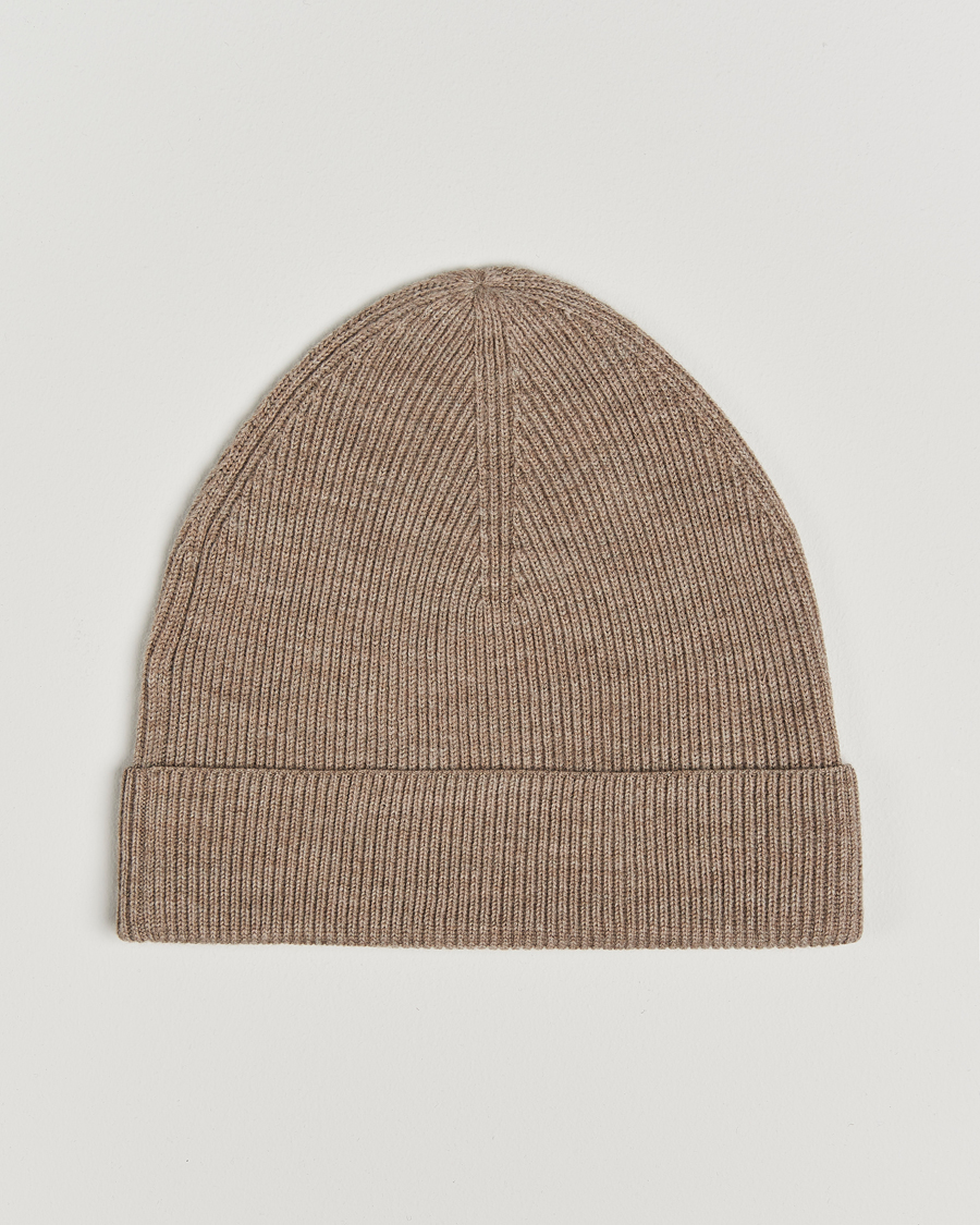 Herr | Tiger of Sweden Caldu Wool Beanie Beige Melange | Tiger of Sweden | Caldu Wool Beanie Beige Melange