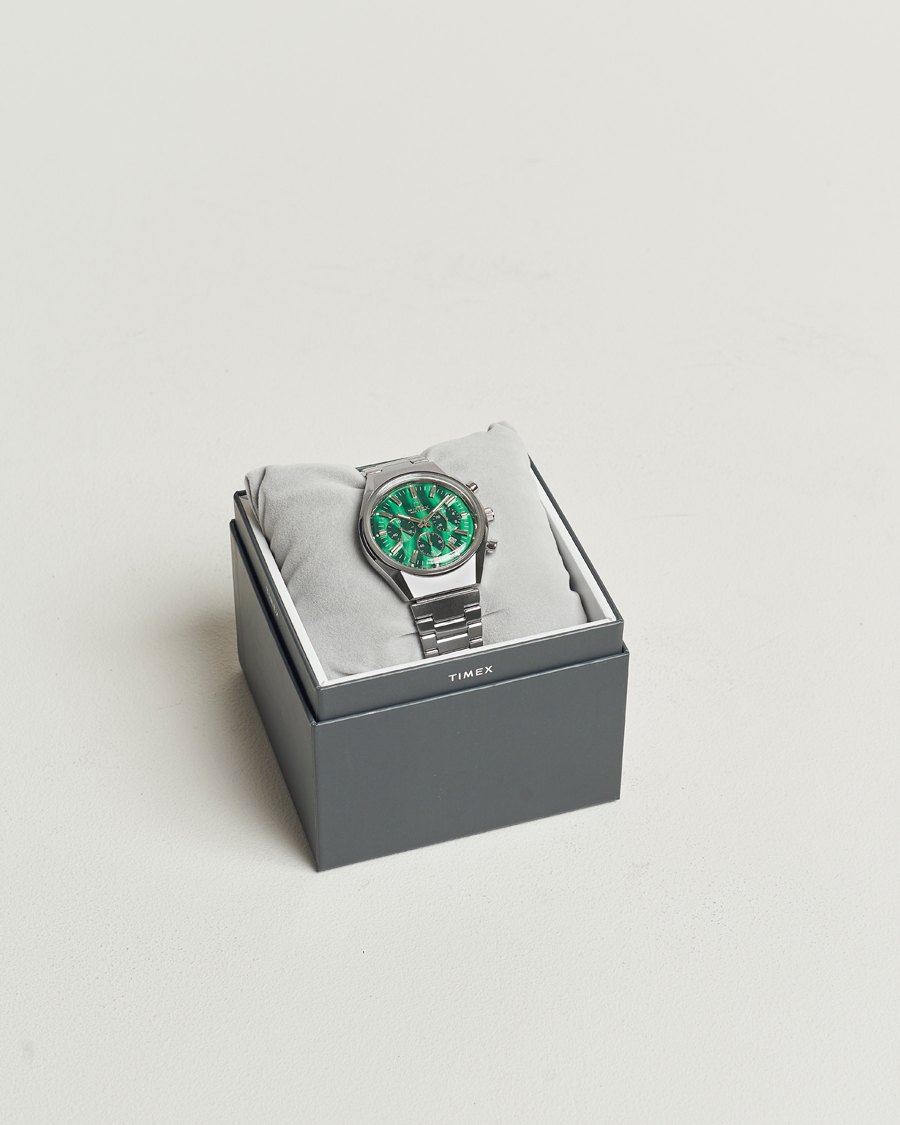 Herr | Timex Q Timex Falcon Eye Chronograph 40mm Green Dial | Timex | Q Falcon Eye Chronograph 40mm Green Dial