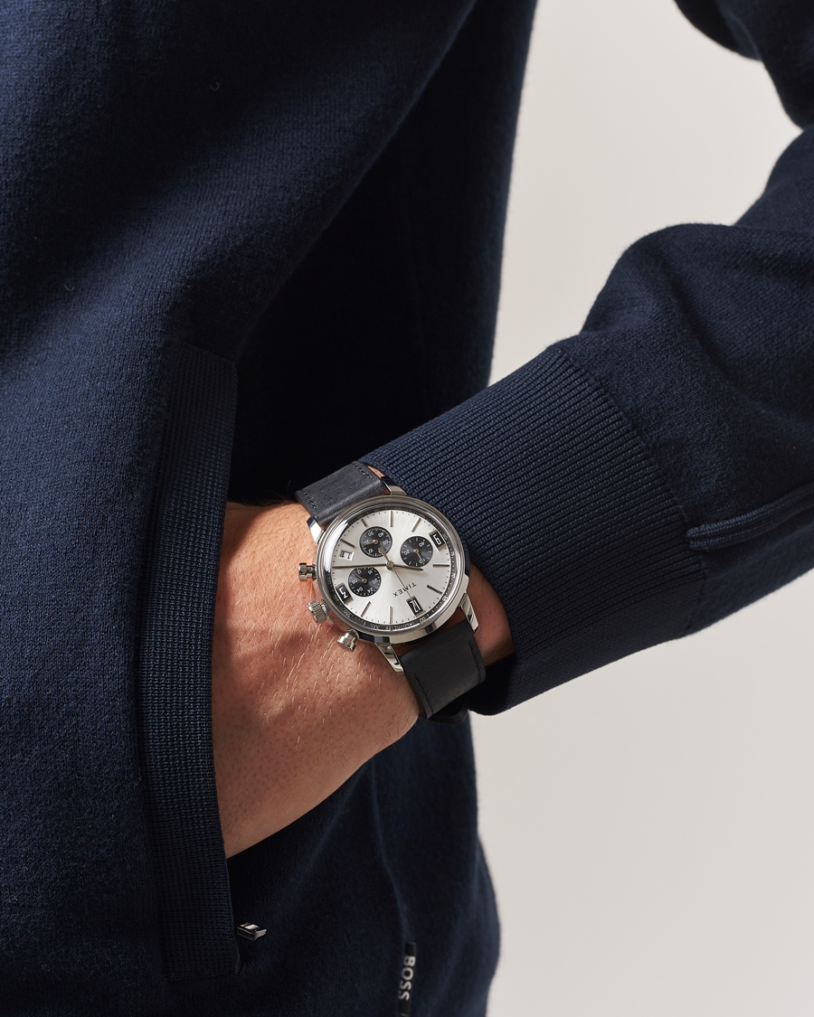 Herr | Timex Marlin Chrono Tachymeter 40mm Silver Dial | Timex | Marlin Chrono Tachymeter 40mm Silver Dial