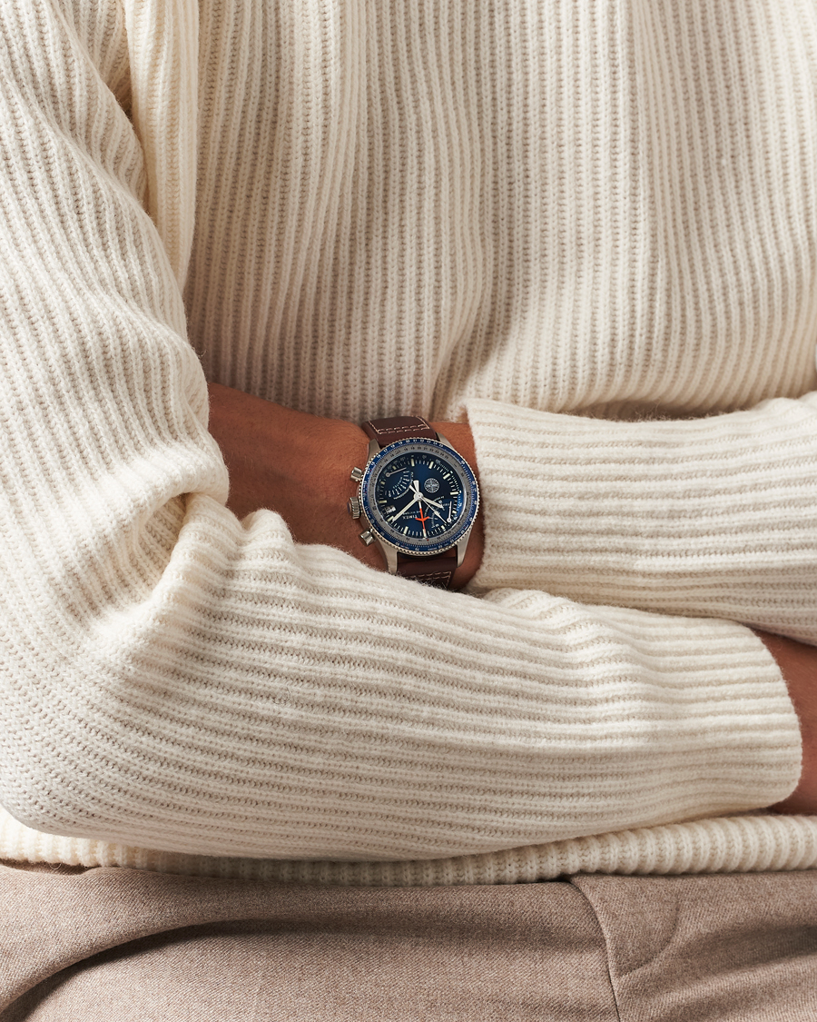 Herr | Timex Pan Am Flyback Chronograph 43mm Blue Dial | Timex | Pan Am Flyback Chronograph 43mm Blue Dial