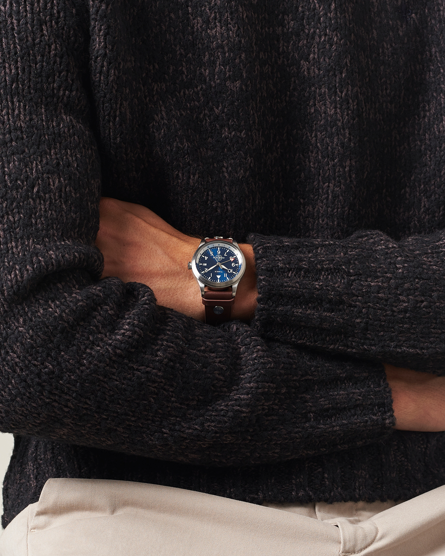 Herr | Timex Pan Am GMT Stainless Steel 39mm Blue Dial | Timex | Pan Am GMT Stainless Steel 39mm Blue Dial