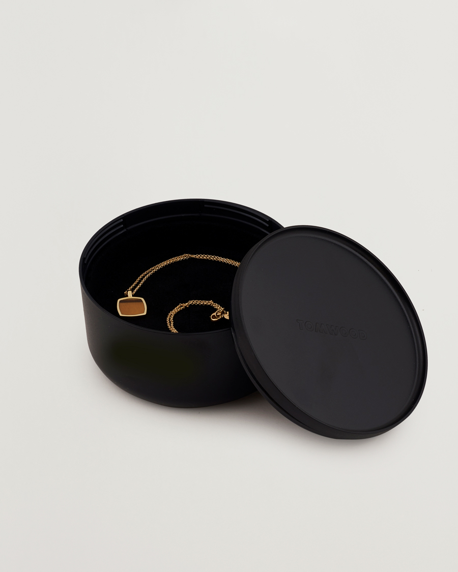 Herr | Tom Wood Cushion Pendant Tiger Eye Gold | Tom Wood | Cushion Pendant Tiger Eye Gold