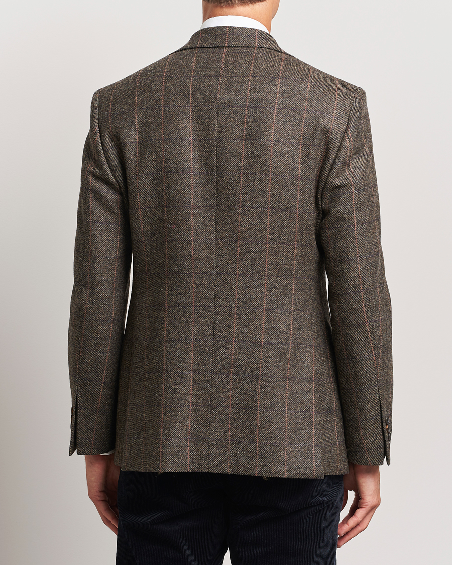 Herr | Kavajer | Walker Slater | Edward Lambswool Windowpane Blazer Brown