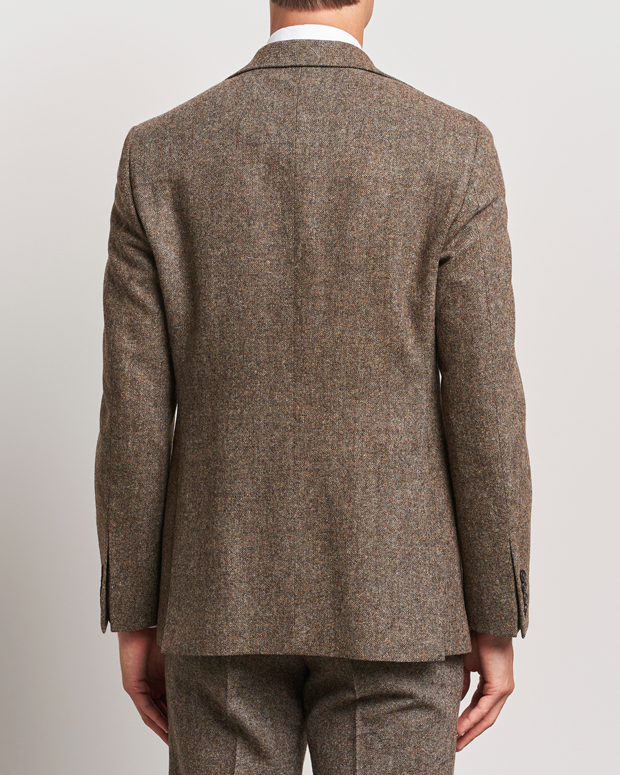 Herr | Kavajer | Walker Slater | Edward Wool Donegal Blazer Brown