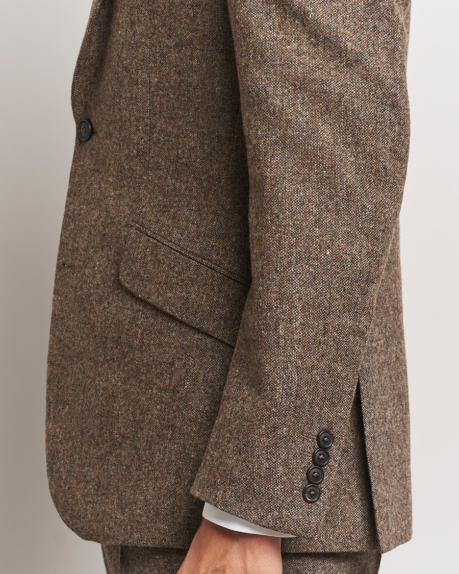Herr | Kavajer | Walker Slater | Edward Wool Donegal Blazer Brown