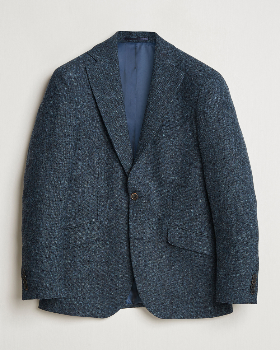 Herr | Kavajer | Walker Slater | Edward Wool Donegal Blazer Navy
