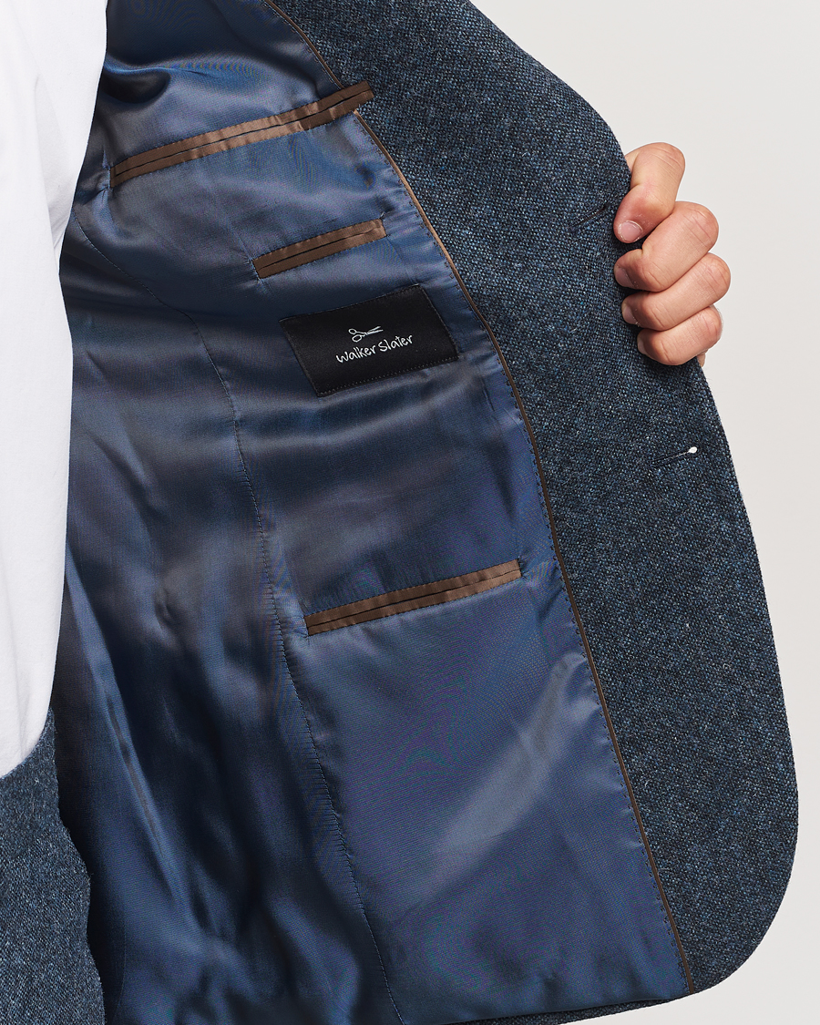Herr | Kavajer | Walker Slater | Edward Wool Donegal Blazer Navy