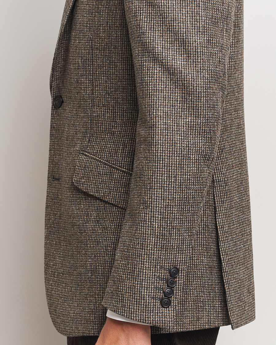Herr | Kavajer | Walker Slater | Edward Lambswool Pepita Blazer Brown