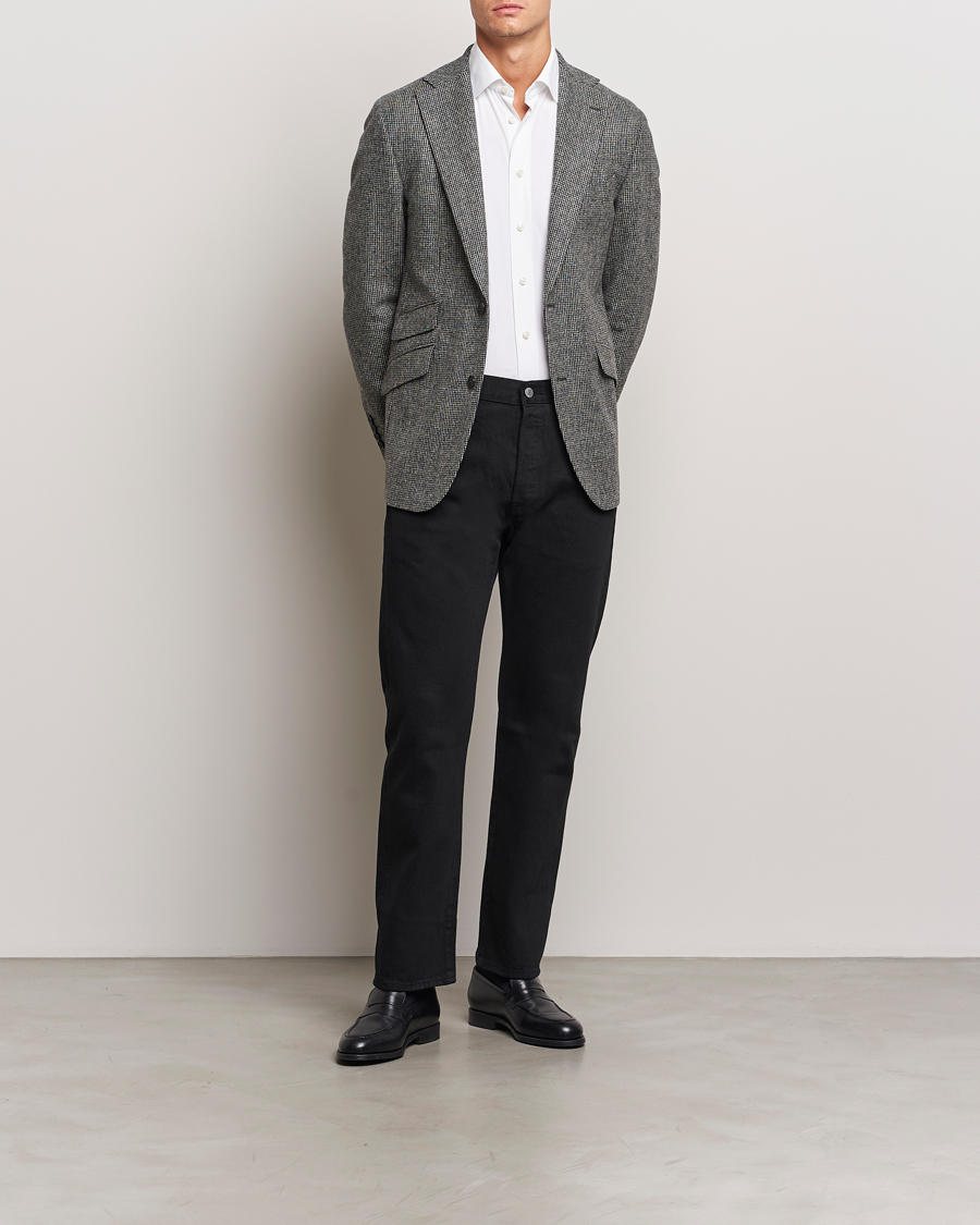Herr | Kavajer | Walker Slater | Edward Lambswool Pepita Blazer Grey/Black