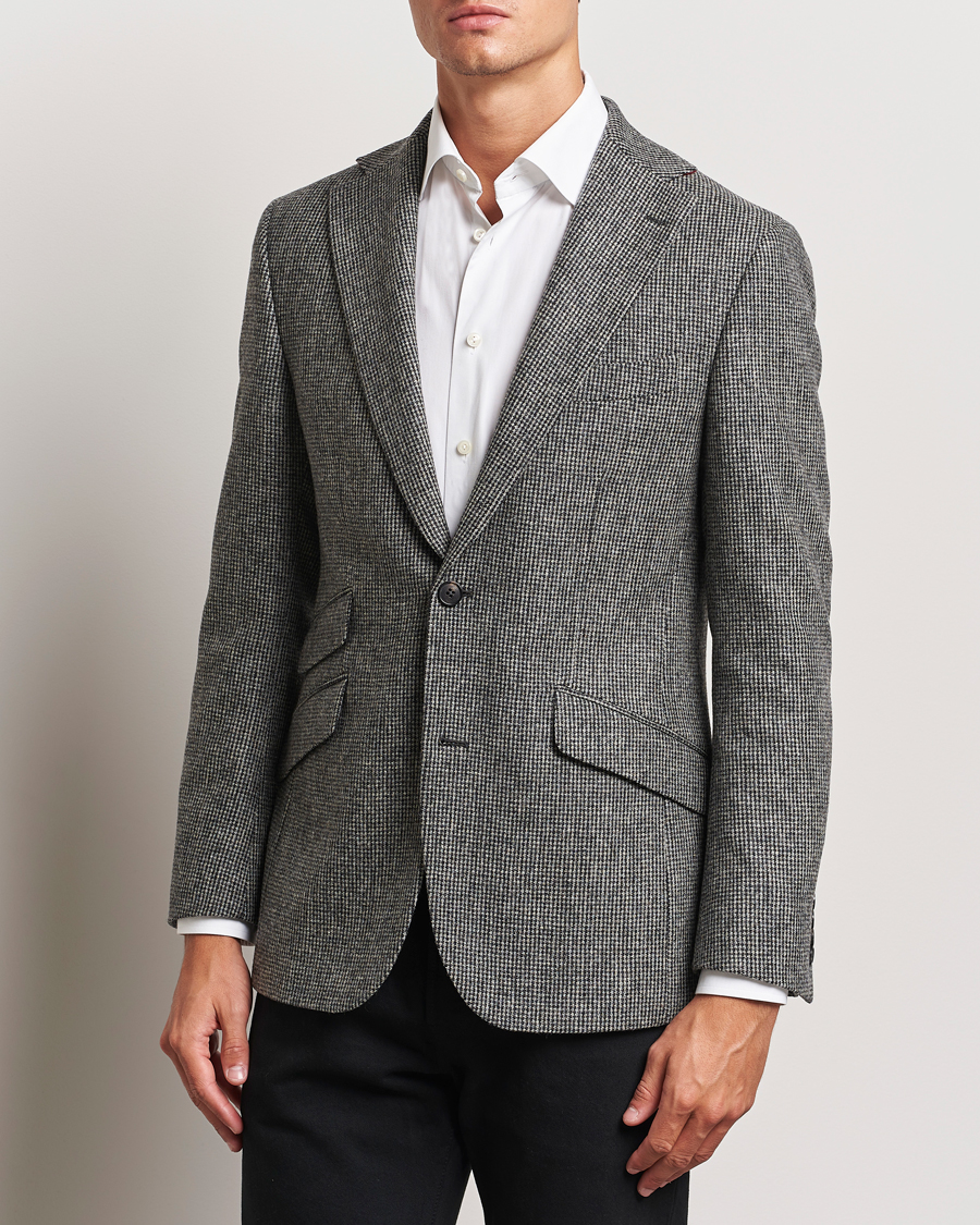 Herr | Kavajer | Walker Slater | Edward Lambswool Pepita Blazer Grey/Black