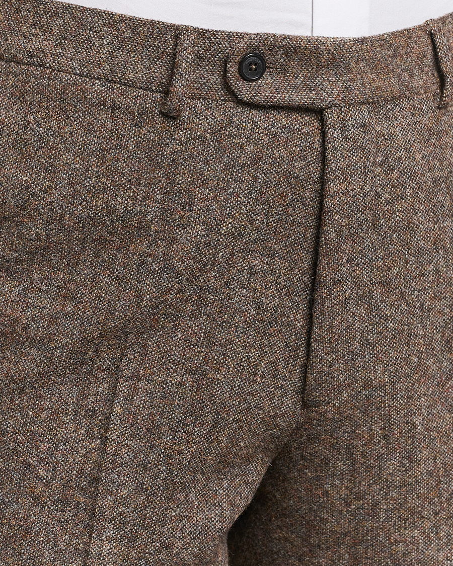 Herr | Byxor | Walker Slater | Edward Wool Donegal Trousers Brown