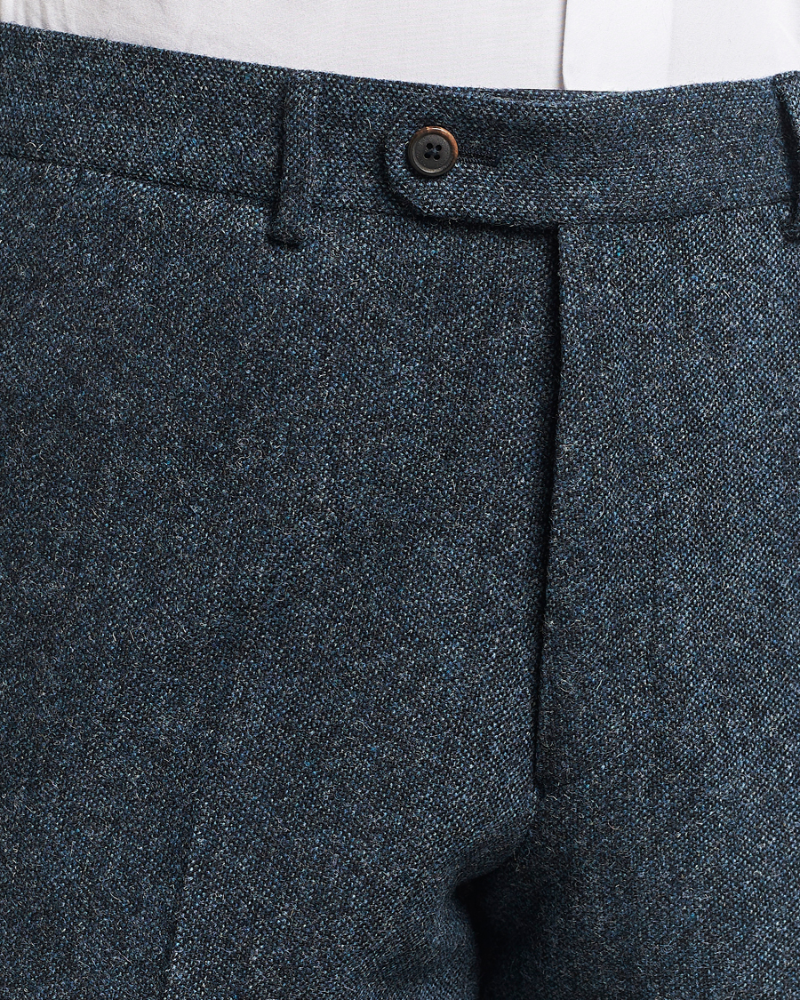 Herr | Byxor | Walker Slater | Edward Wool Donegal Trousers Navy