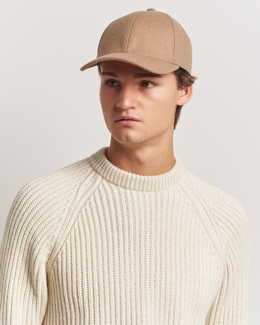 Herr | Hattar & kepsar | Varsity Headwear | Camel Hair Baseball Cap Camel