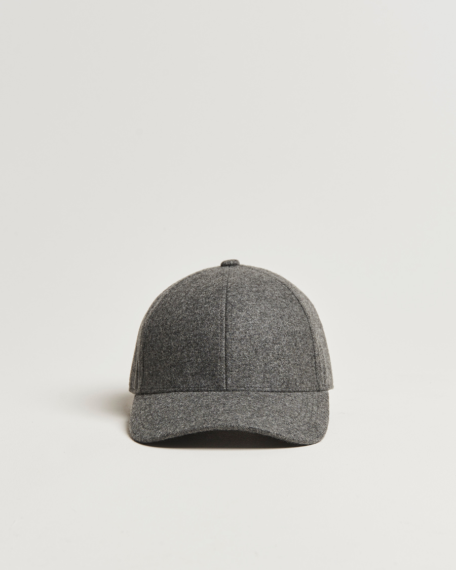 Herr | Hattar & kepsar | Varsity Headwear | Cashmere Baseball Cap Flint Grey
