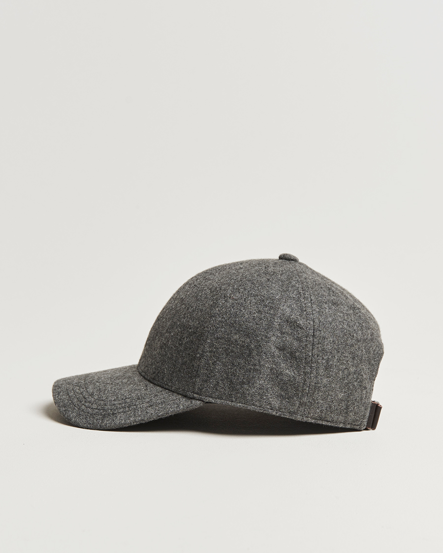 Herr | Hattar & kepsar | Varsity Headwear | Cashmere Baseball Cap Flint Grey