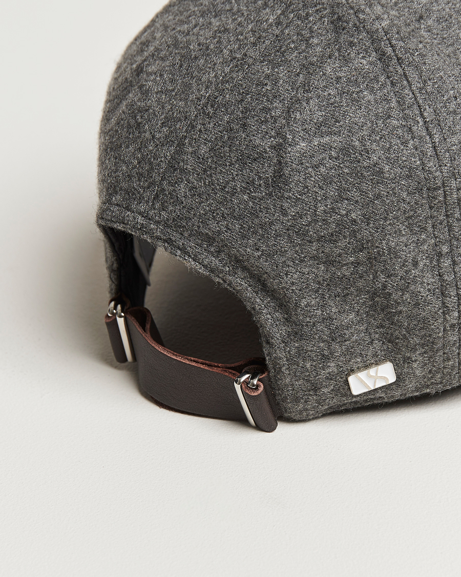 Herr | Hattar & kepsar | Varsity Headwear | Cashmere Baseball Cap Flint Grey