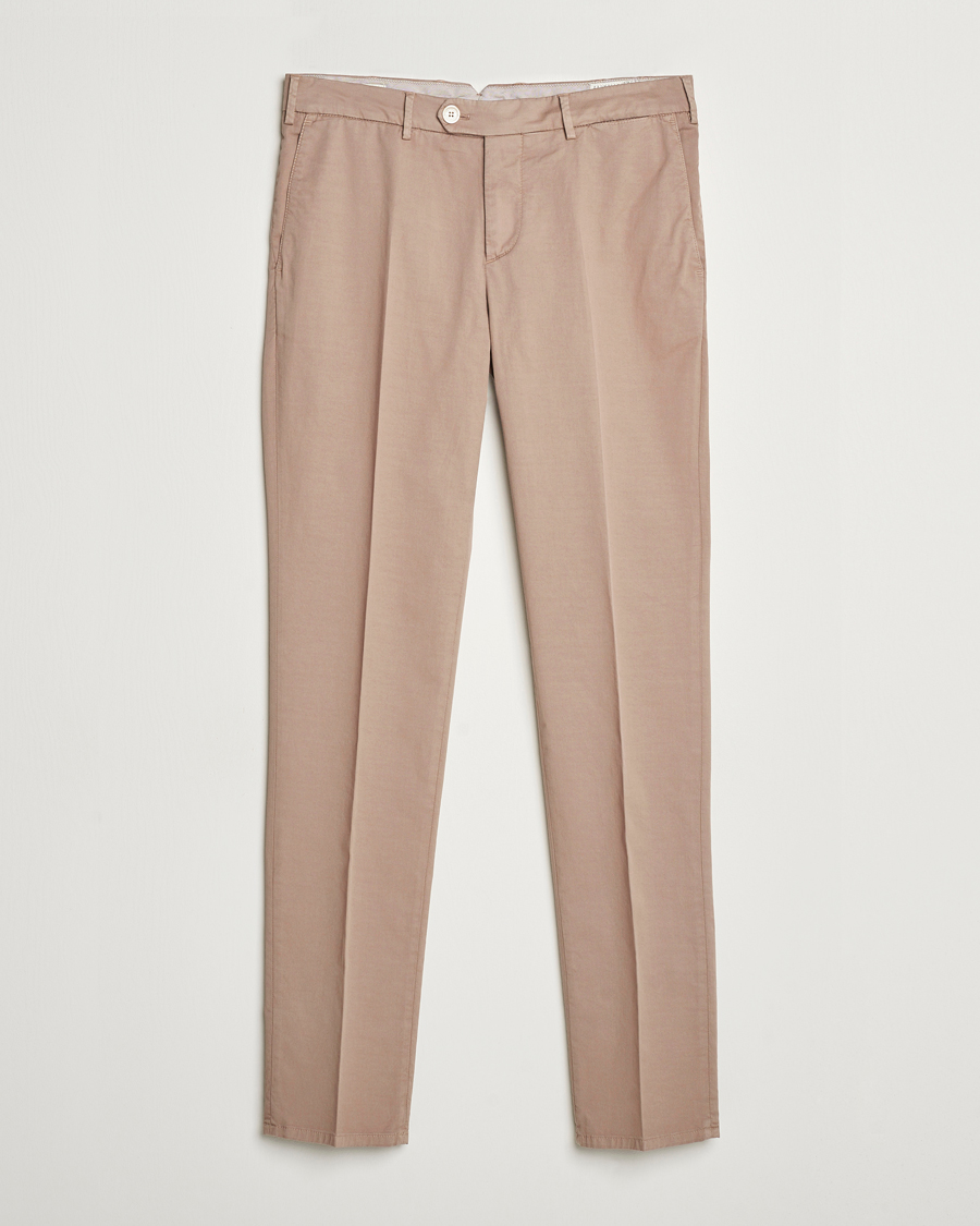 Herr | Byxor | Brunello Cucinelli | Slim Fit Chinos Khaki