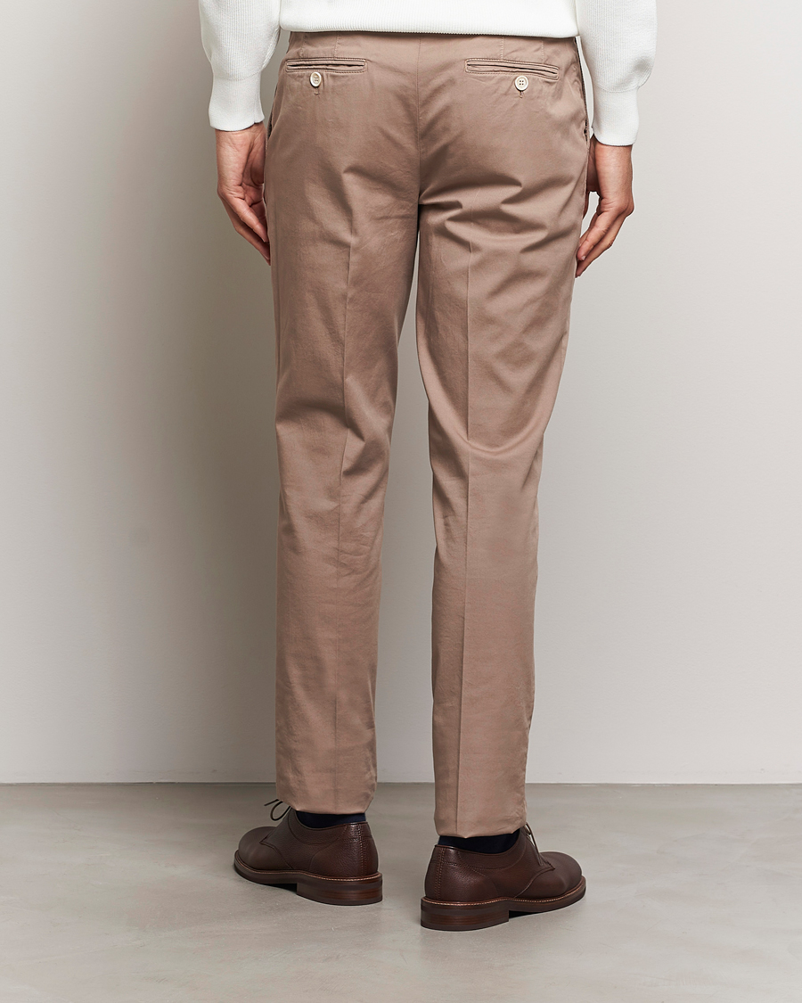 Herr | Byxor | Brunello Cucinelli | Slim Fit Chinos Khaki