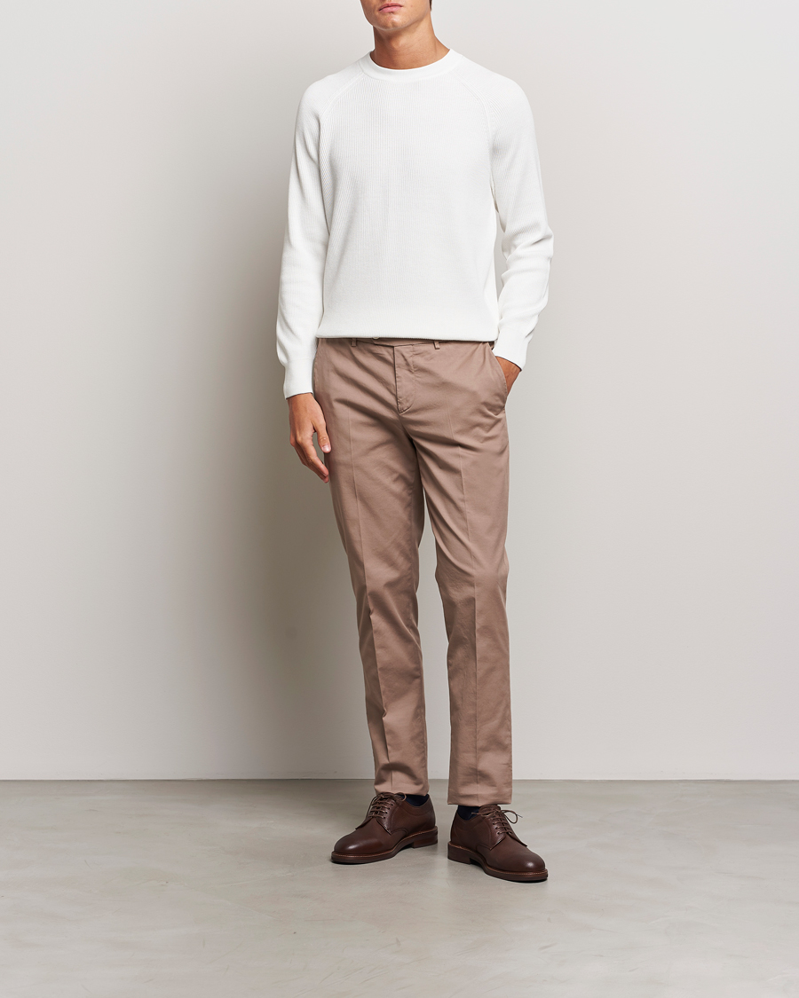 Herr | Tröjor | Brunello Cucinelli | Cotton Rib Crew Neck Panama
