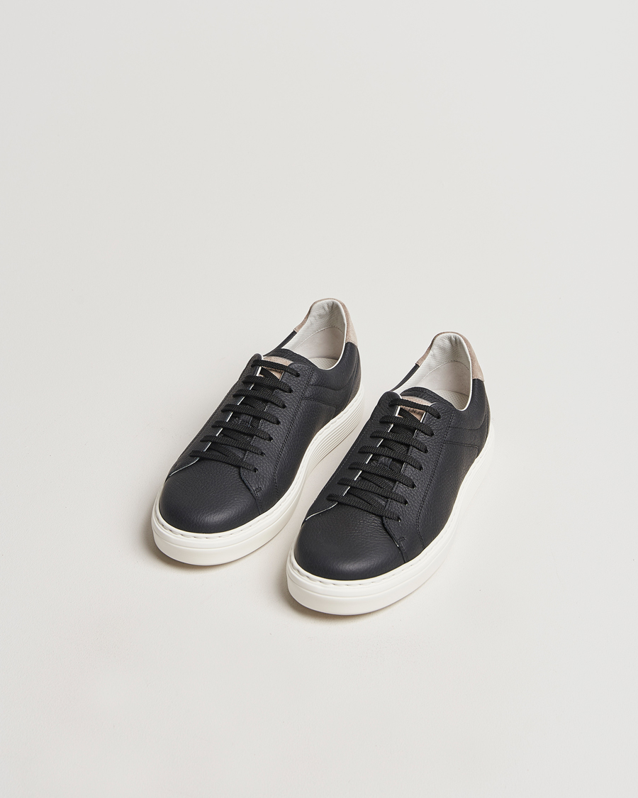 Herr | Brunello Cucinelli Classic Sneaker Black Calf | Brunello Cucinelli | Classic Sneaker Black Calf