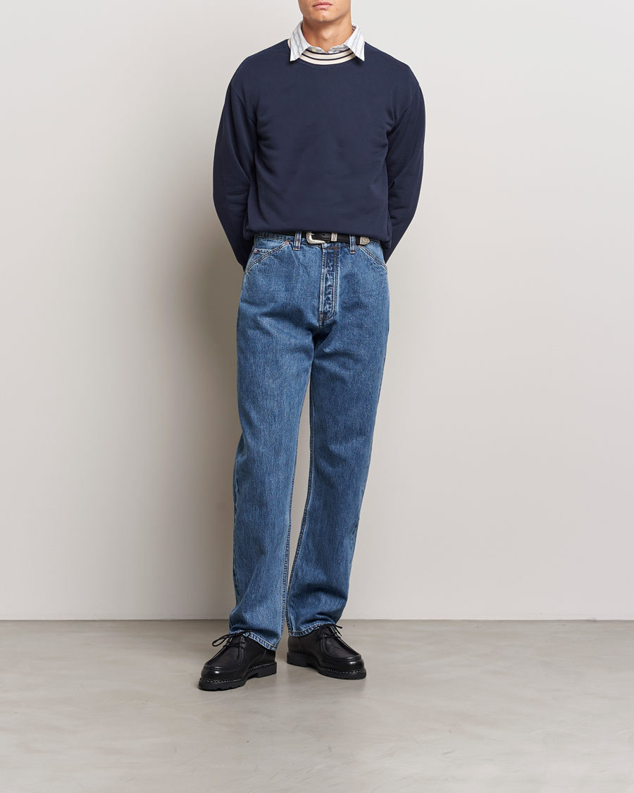 Herr | Jeans | Drake's | 5-Pocket Japanese Selvedge Jeans Bleach