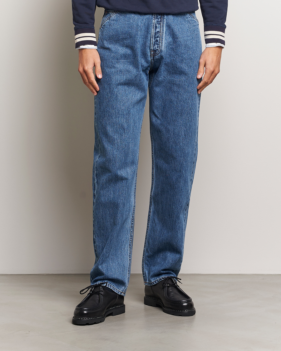 Herr | Jeans | Drake's | 5-Pocket Japanese Selvedge Jeans Bleach