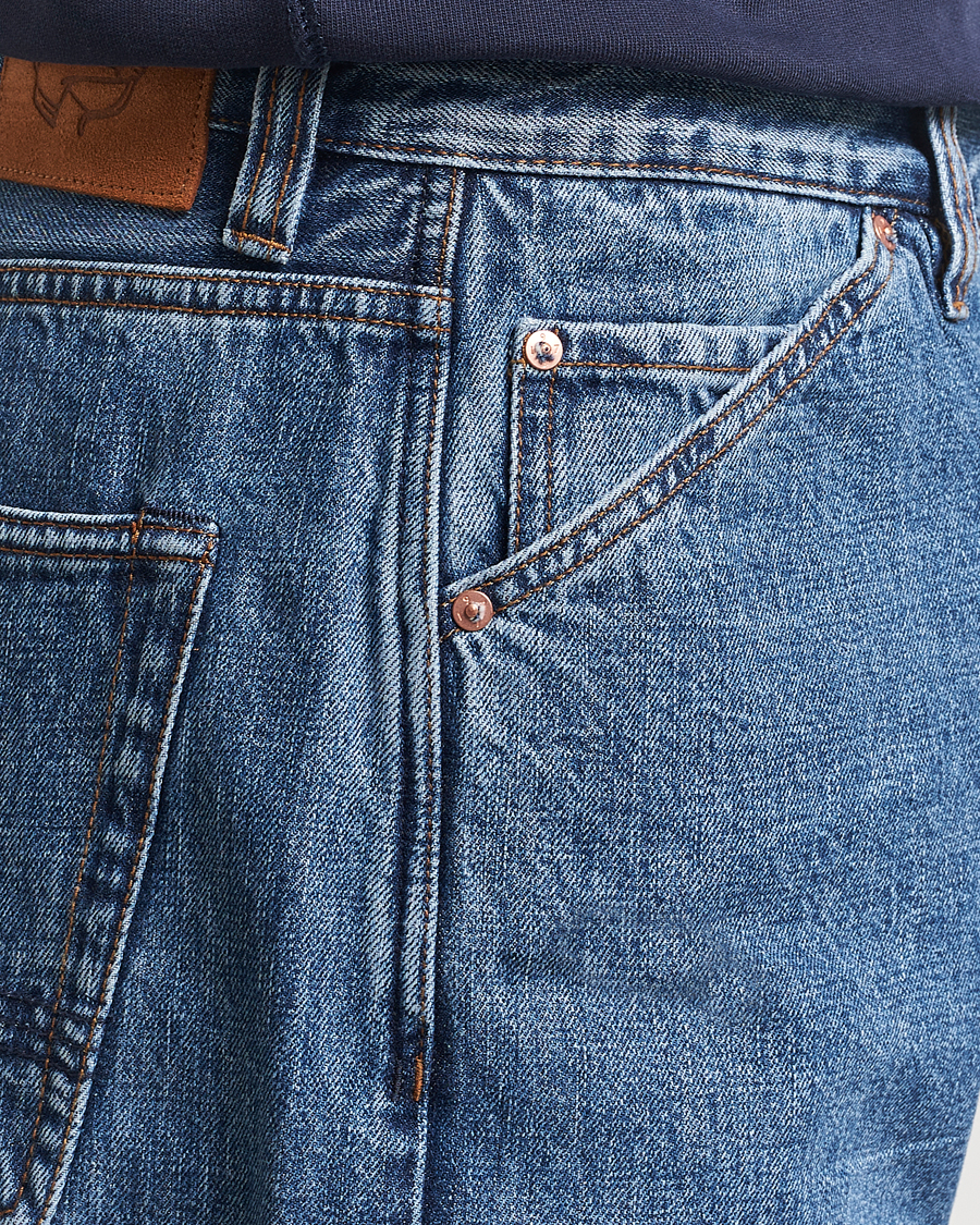 Herr | Jeans | Drake's | 5-Pocket Japanese Selvedge Jeans Bleach