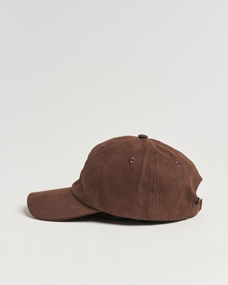 Herr | Drake's Embroidered Dog Heavy Twill Cap Brown | Drake's | Embroidered Dog Heavy Twill Cap Brown
