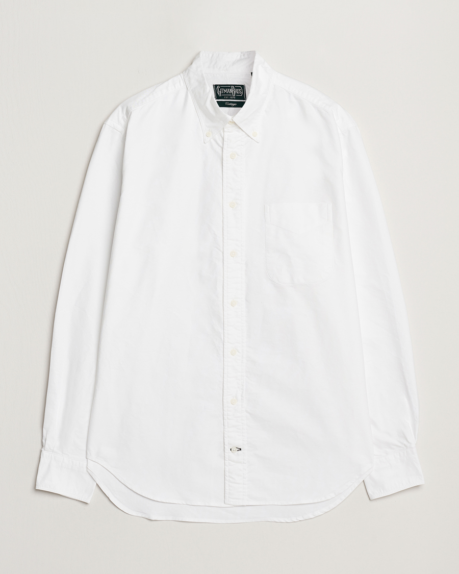 Herr | Skjortor | Gitman Vintage | Button Down Oxford Shirt White