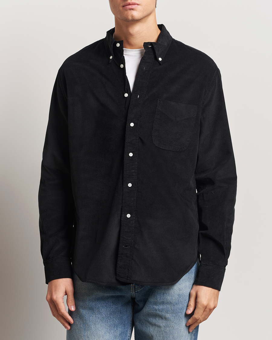 Herr | Skjortor | Gitman Vintage | Button Down Corduroy Shirt Black