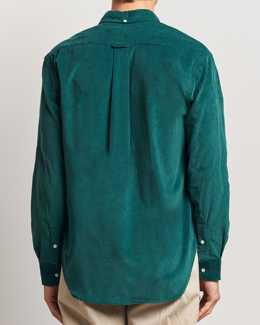 Herr | Skjortor | Gitman Vintage | Button Down Corduroy Shirt Emerald