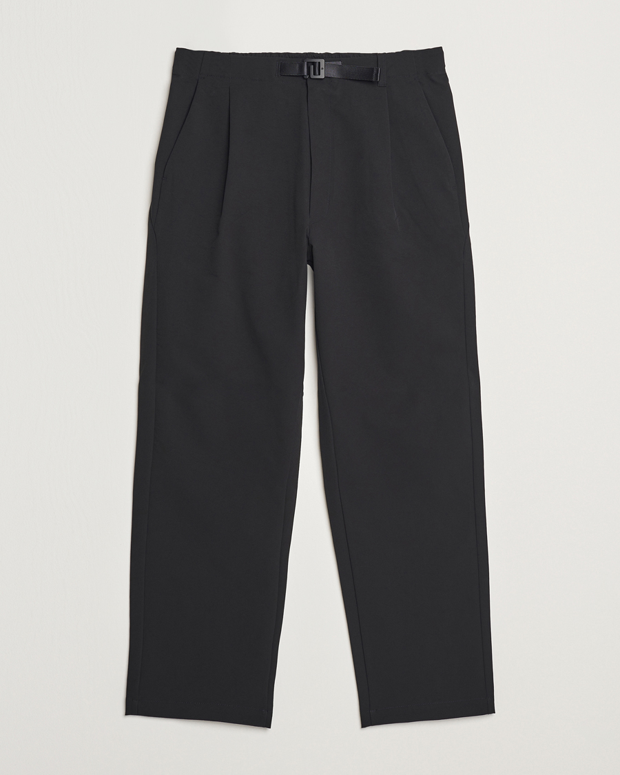 Herr | Byxor | Goldwin | One Tuck Tapered Stretch Pants Black