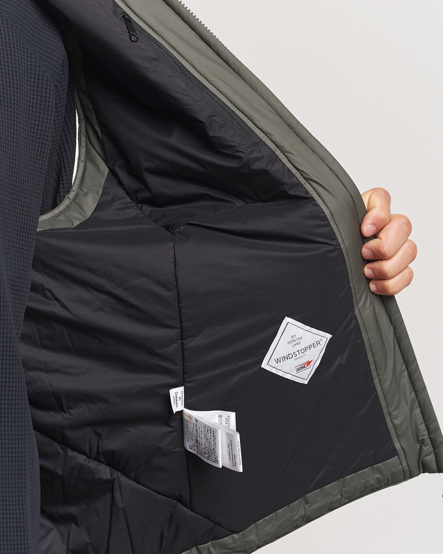 Herr | Jackor | Goldwin | GORE-TEX Windstopper Puffy Vest Dark Olive