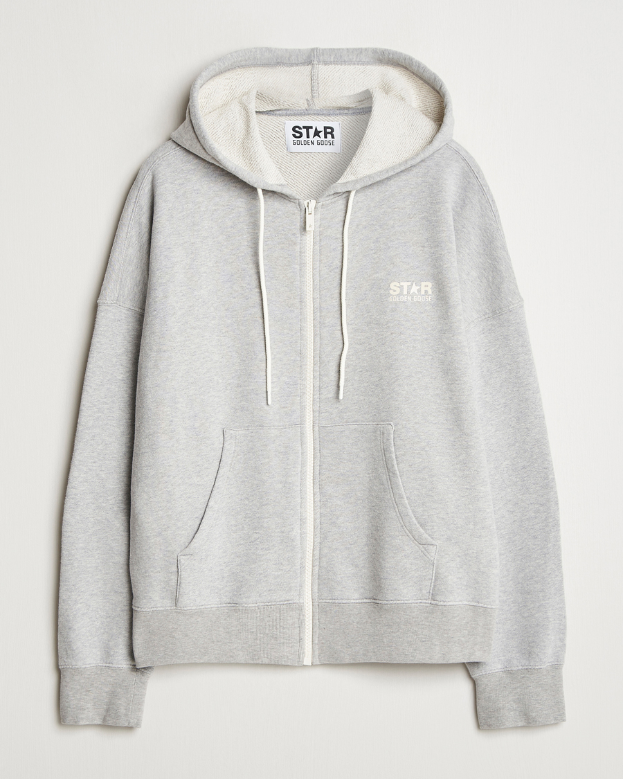 Herr | Tröjor | Golden Goose | Full Zip Hoodie Light Grey