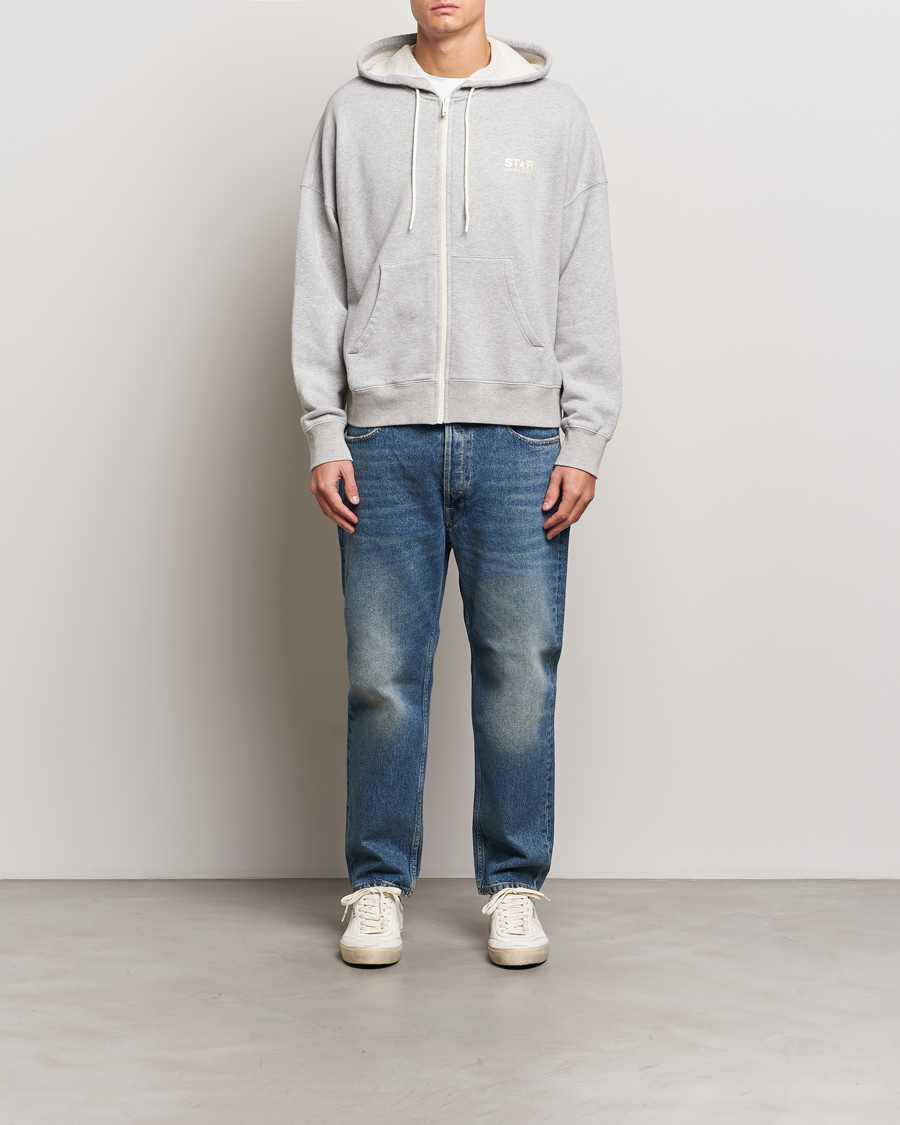 Herr | Tröjor | Golden Goose | Full Zip Hoodie Light Grey