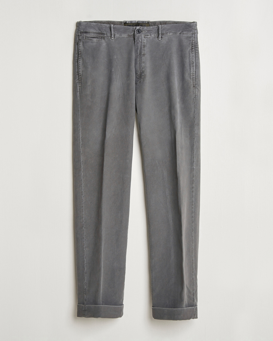 Herr | Byxor | Incotex | Regular Fit Moleskin Slacks Dark Grey