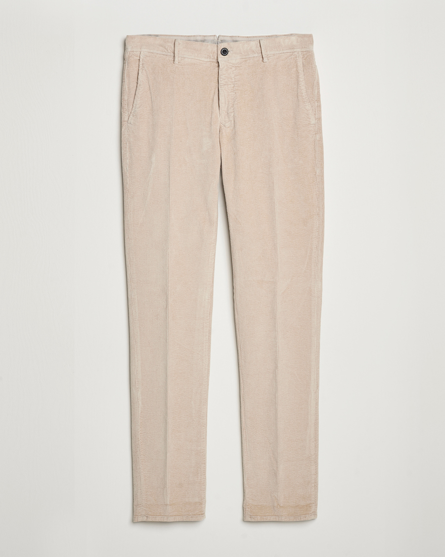Herr | Byxor | Incotex | Slim Fit Leisure Cord Slacks Light Beige