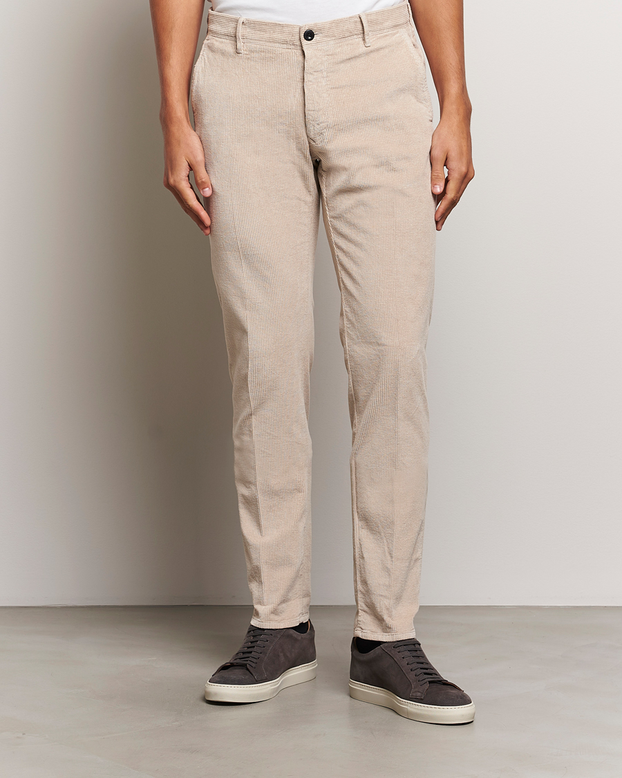 Herr | Byxor | Incotex | Slim Fit Leisure Cord Slacks Light Beige