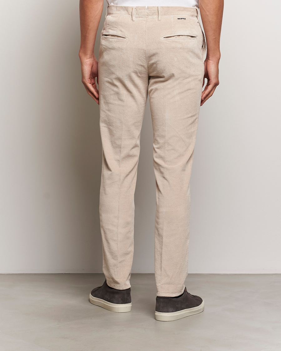 Herr | Byxor | Incotex | Slim Fit Leisure Cord Slacks Light Beige