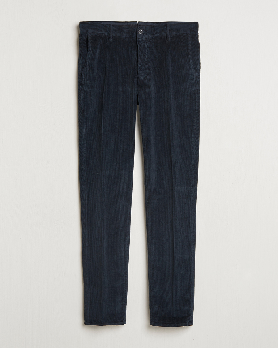 Herr | Byxor | Incotex | Slim Fit Leisure Cord Slacks Navy