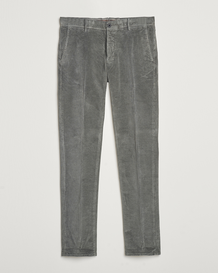Herr | Byxor | Incotex | Slim Fit Leisure Cord Slacks Grey