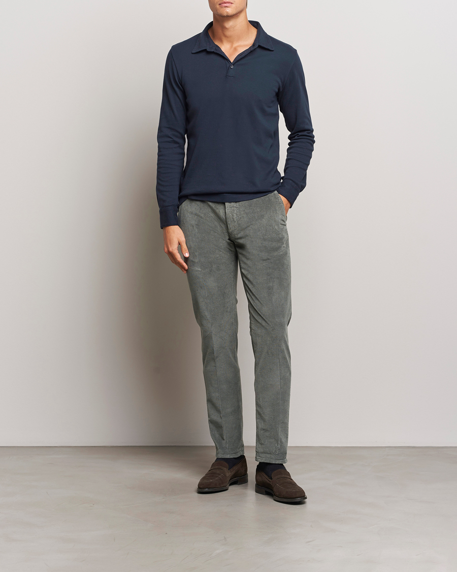 Herr | Byxor | Incotex | Slim Fit Leisure Cord Slacks Grey