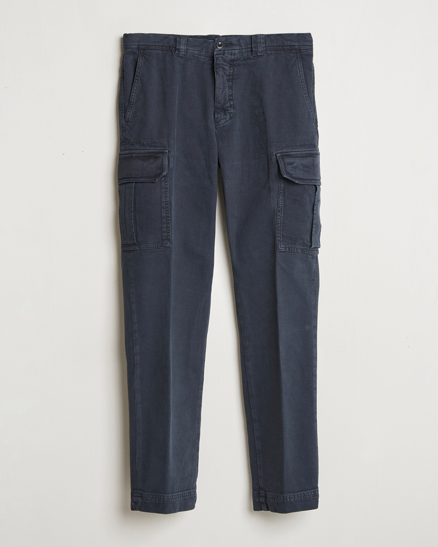 Herr | Byxor | Incotex | Slim Fit Cargo Pants Navy