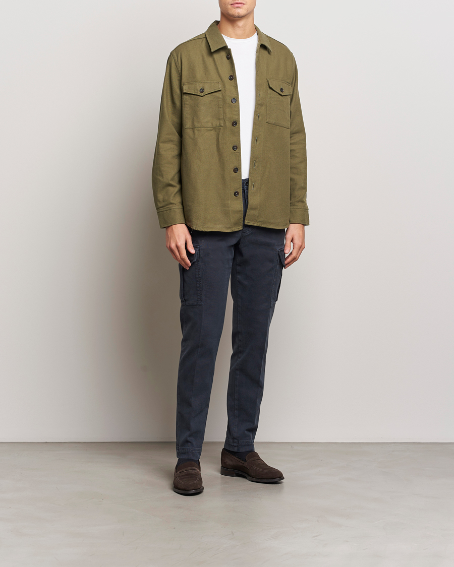 Herr | Byxor | Incotex | Slim Fit Cargo Pants Navy