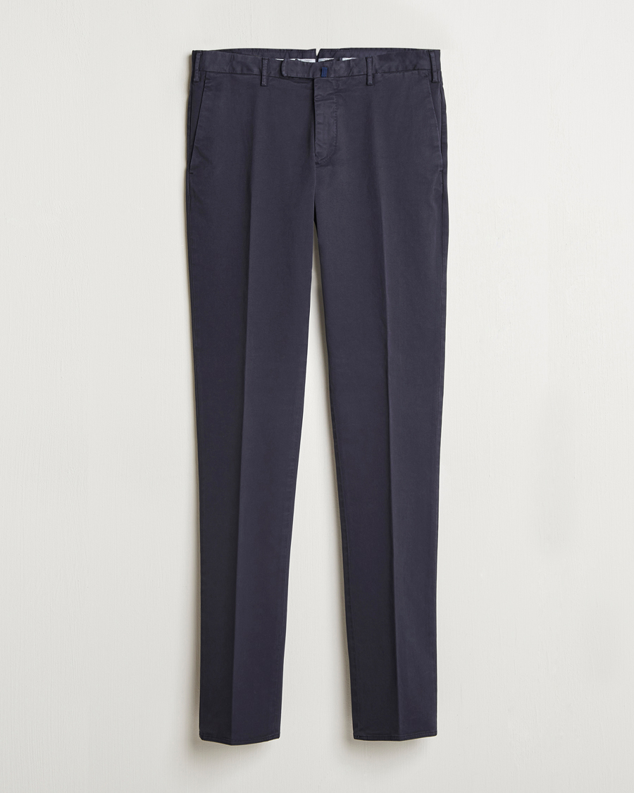 Herr | Byxor | Incotex | Slim Fit Cotton Stretch Chinos Navy