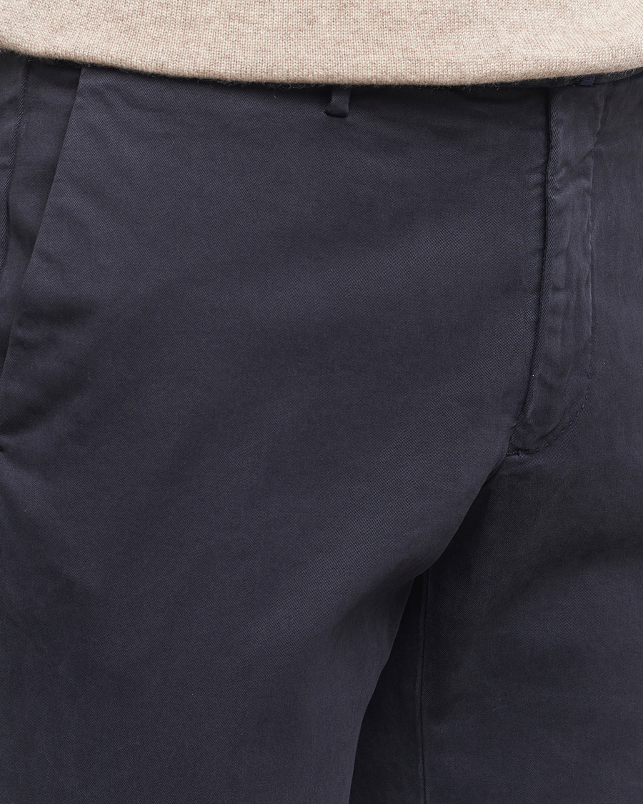 Herr | Byxor | Incotex | Slim Fit Cotton Stretch Chinos Navy