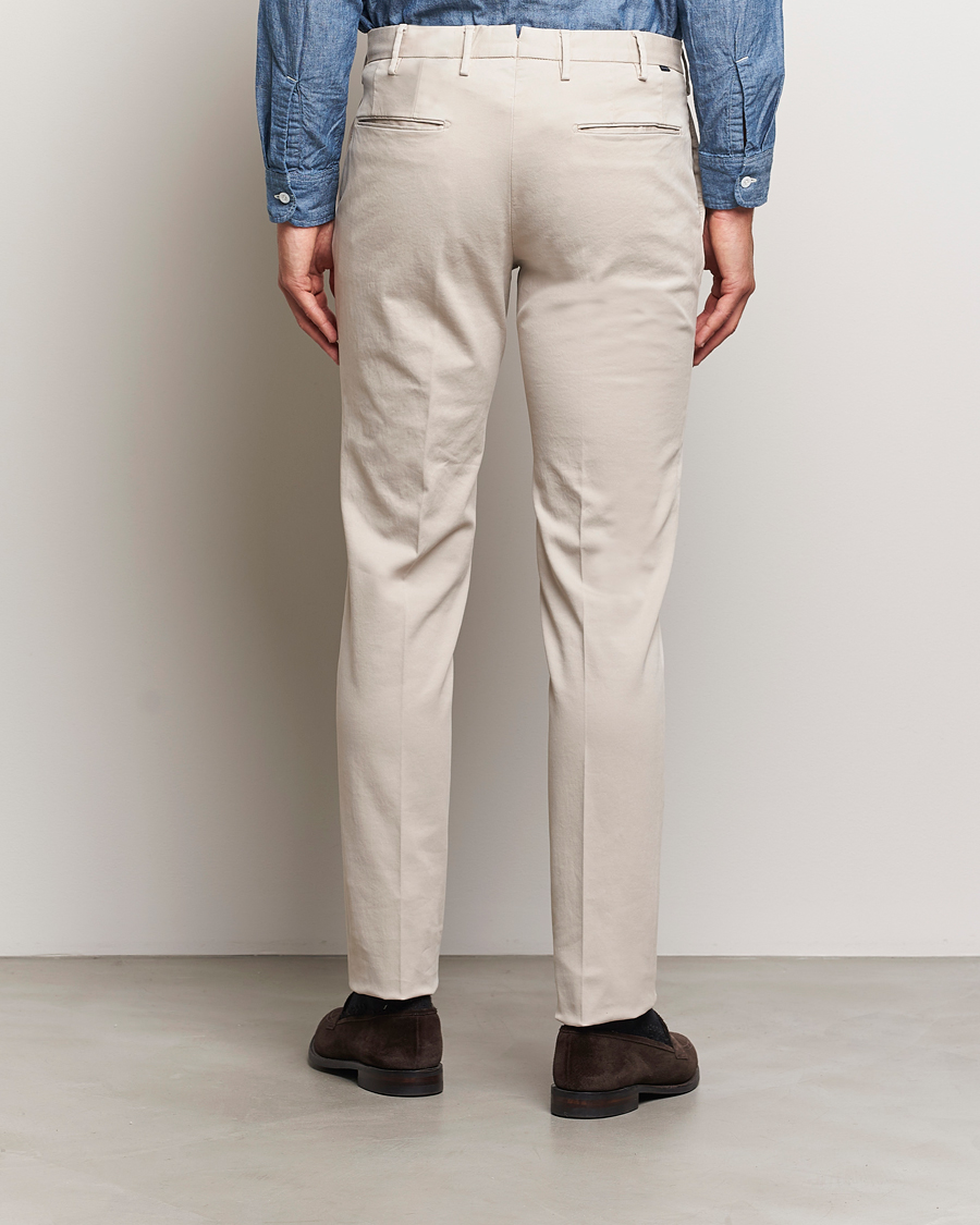 Herr | Byxor | Incotex | Slim Fit Cotton Stretch Chinos Light Beige