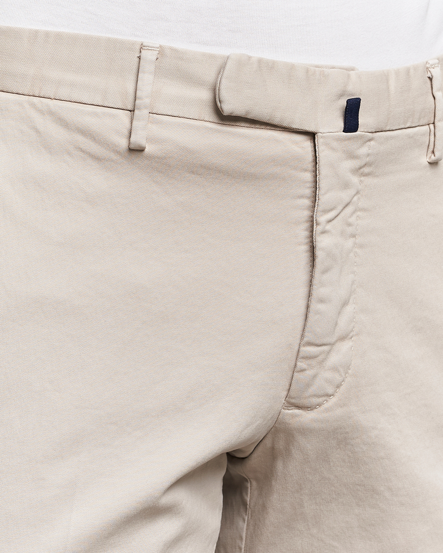 Herr | Byxor | Incotex | Slim Fit Cotton Stretch Chinos Light Beige