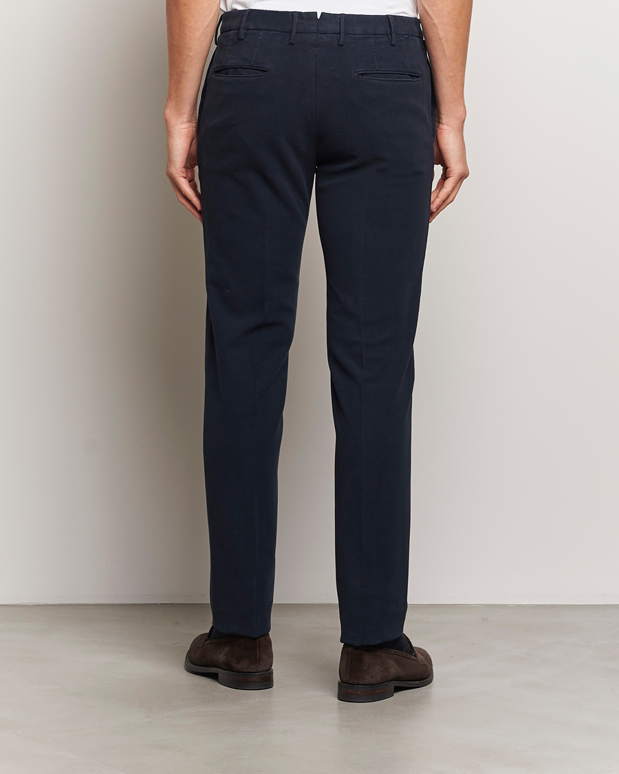 Herr | Byxor | Incotex | Slim Fit Luxury Moleskine Trousers Navy